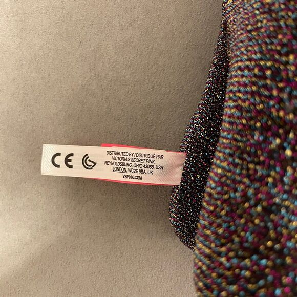 Victoria’s Secret PINK 10” Sparkly Metallic Stuffed Collectible Dog Ltd Ed - Picture 2 of 5